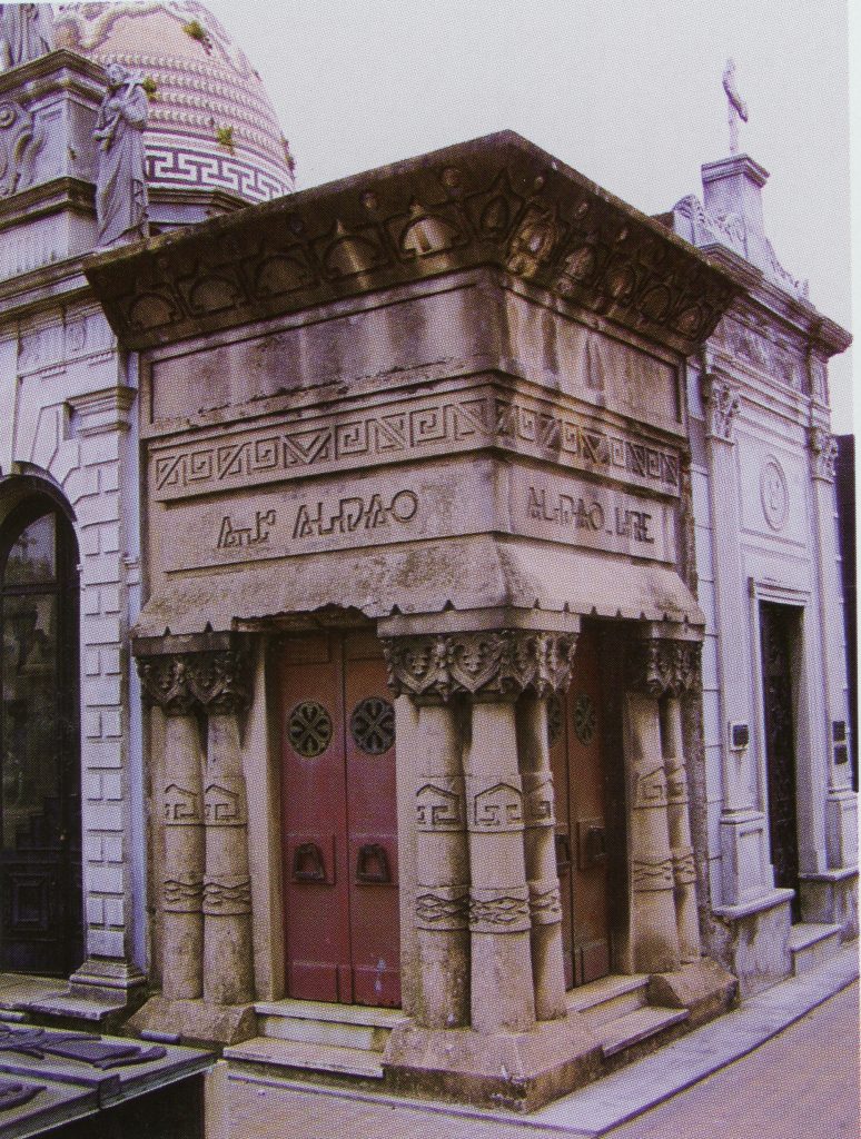 Aldao Mausoleum in Recoleta Cementary. Courtesy of Courtesy CEDODAL, Buenos Aires